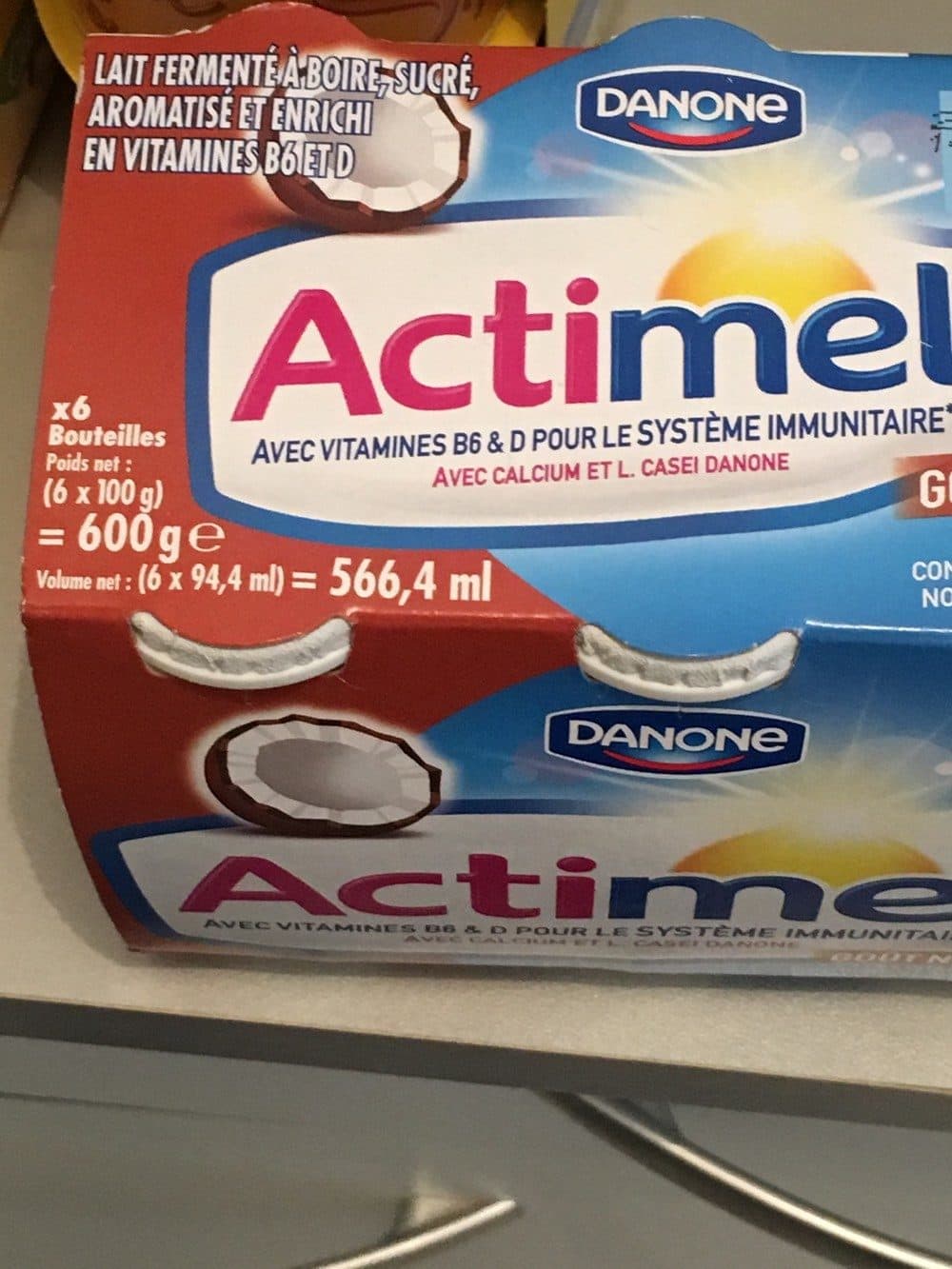 Actimel Actimel goût noix de coco packshot