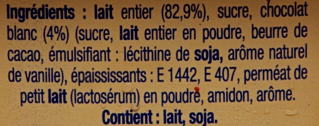 Danette Danette Chocolat Blanc packshot