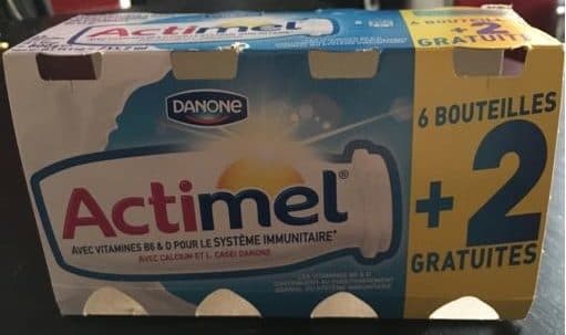 Actimel Actimel Lait fermenté à boire les 6 bouteilles de 100 g packshot