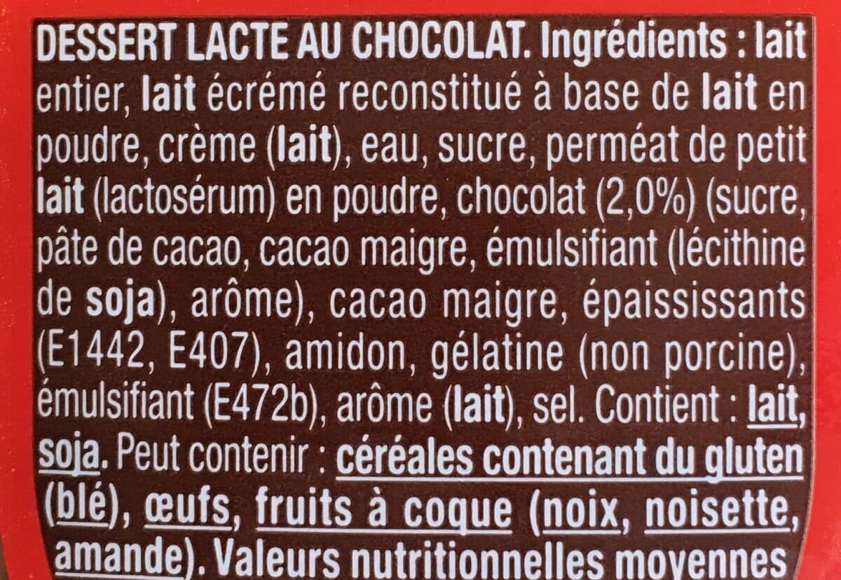 Danette Danette Le Liégeois Chocolat packshot