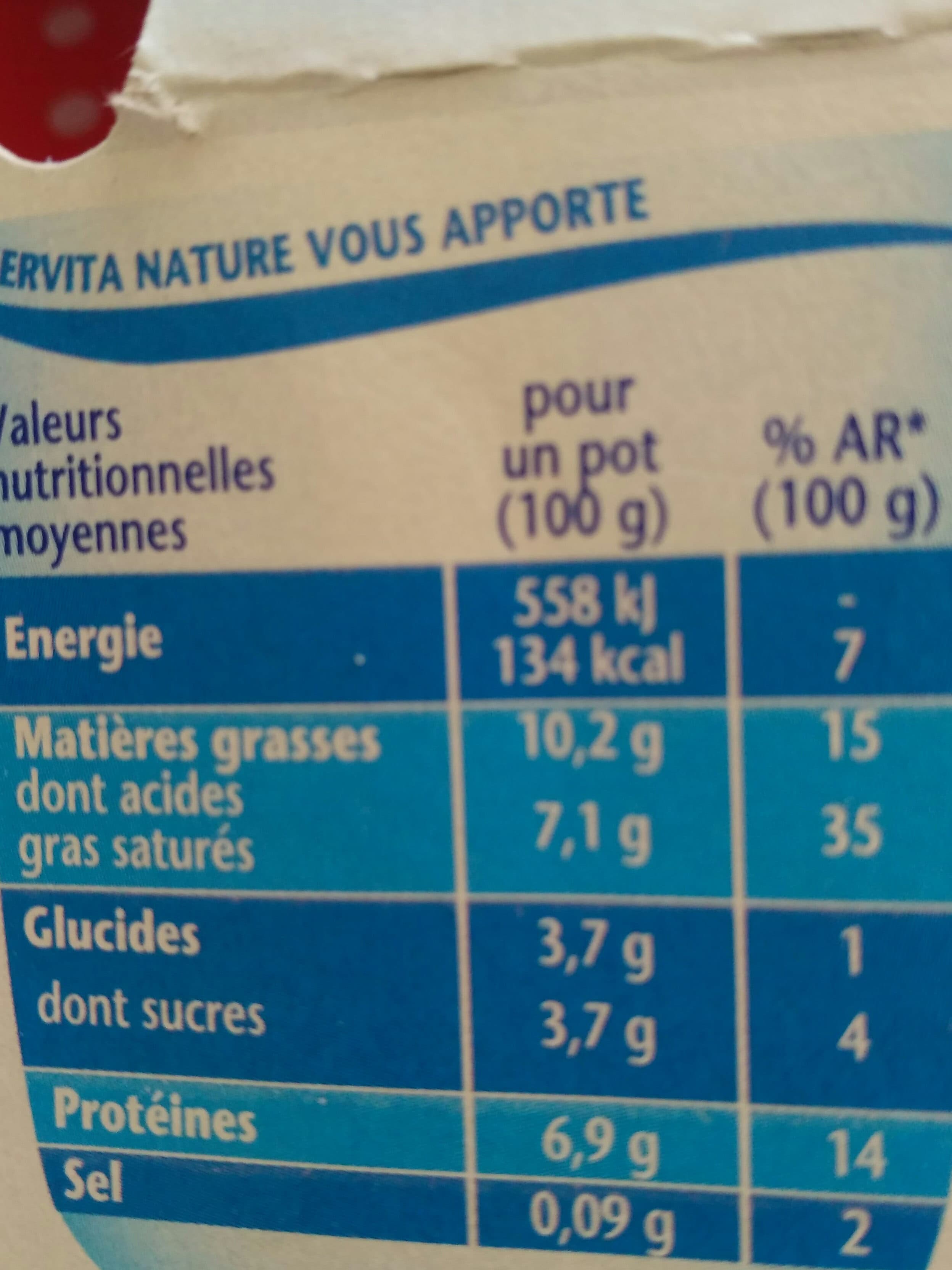 Danone Gervita nature packshot