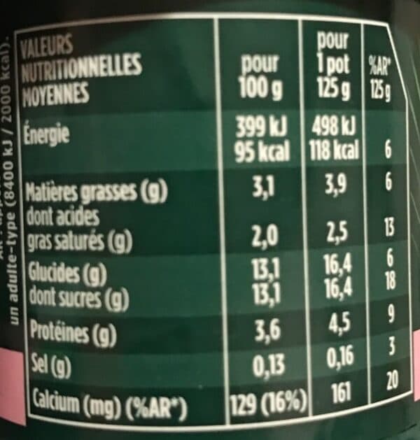 Activia Activia saveur framboise packshot
