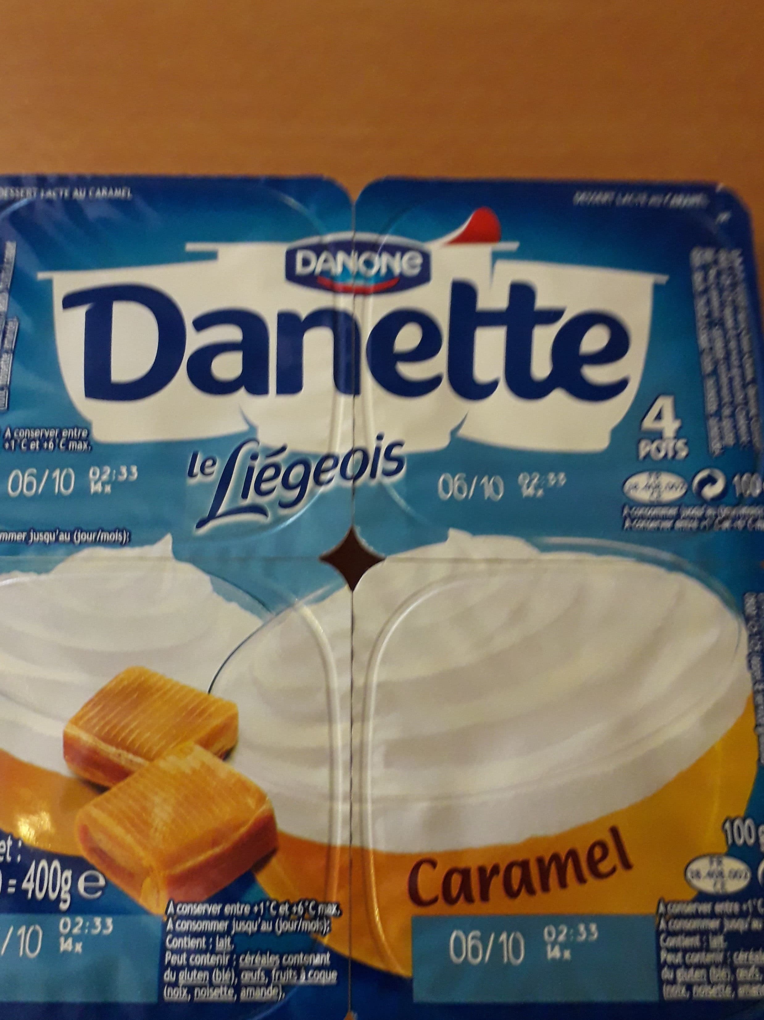 Danette Danette Le Liégeois Caramel packshot