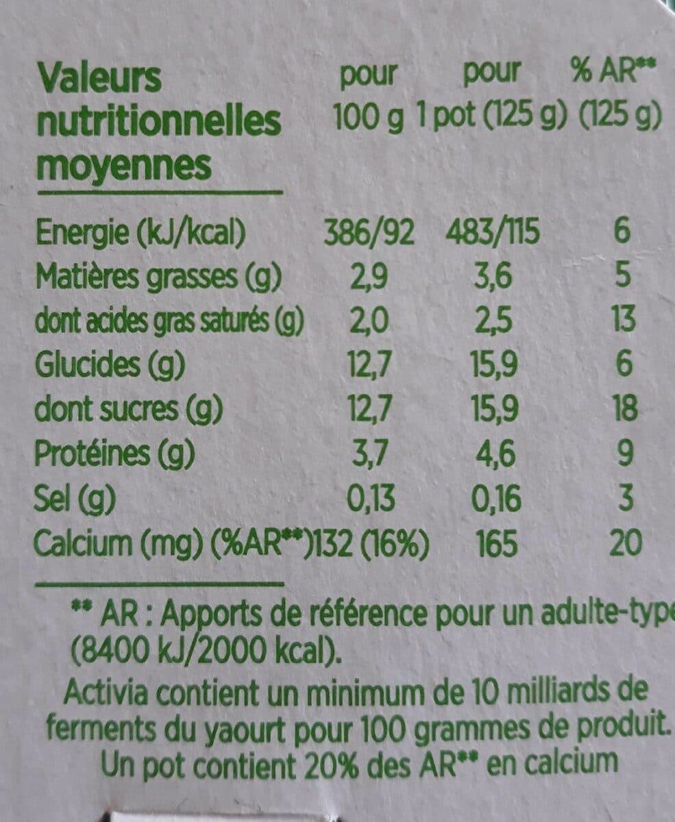 Activia Activia saveur vanille packshot