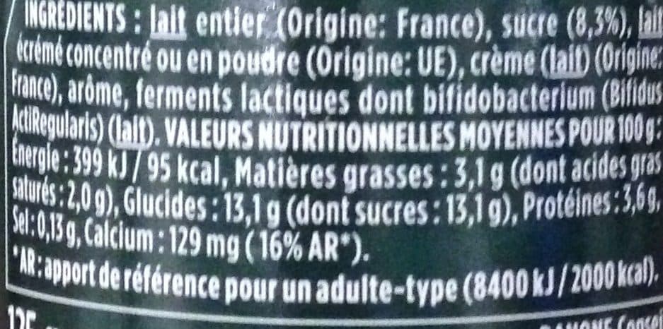 Activia Saveur Vanille packshot