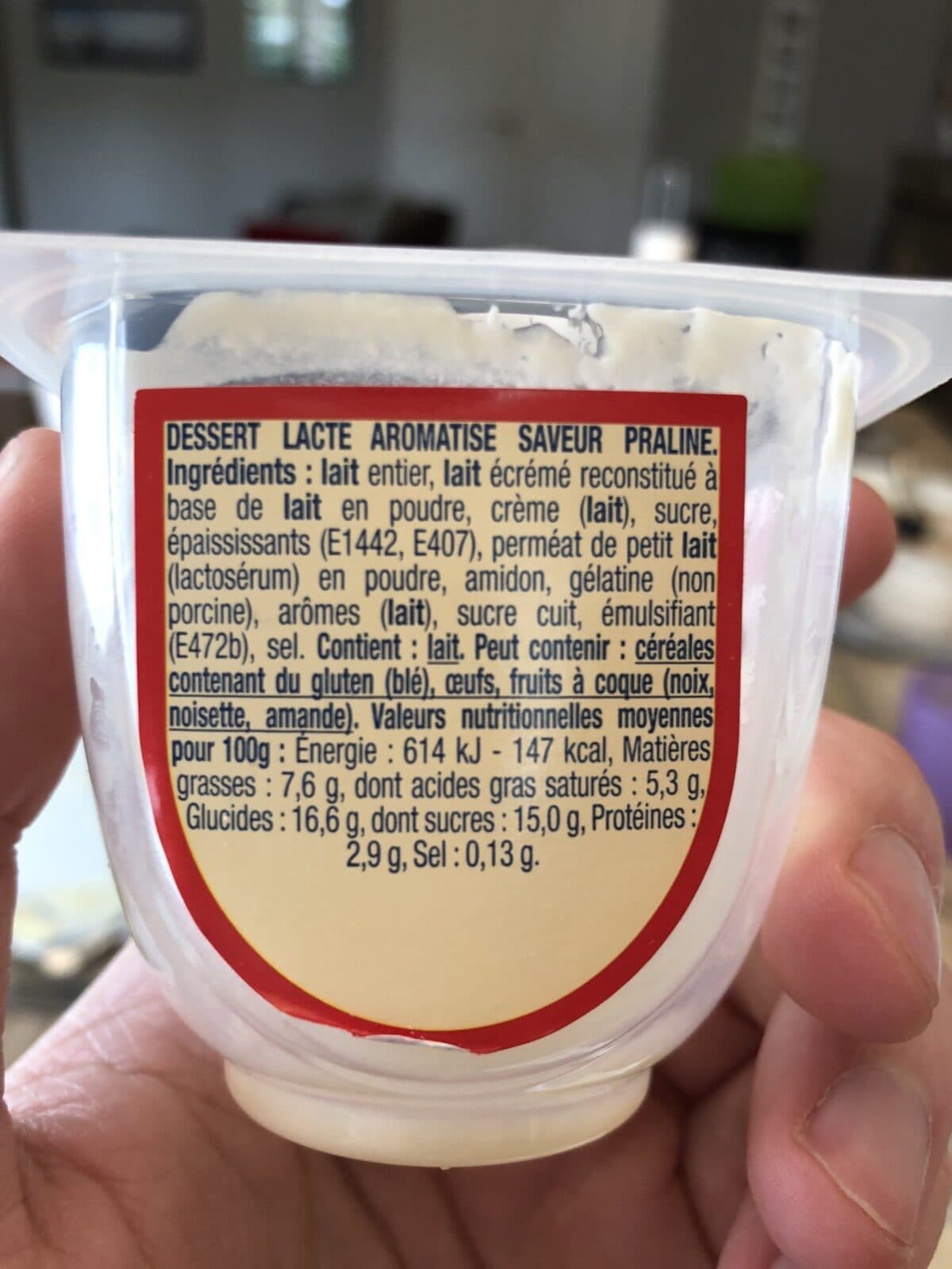 Danette Danette le Liégeois Praliné packshot