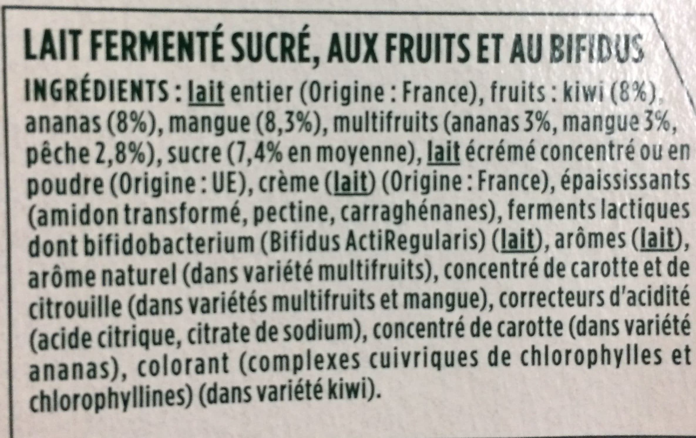 Activia Yaourts fruits exotiques Activia packshot