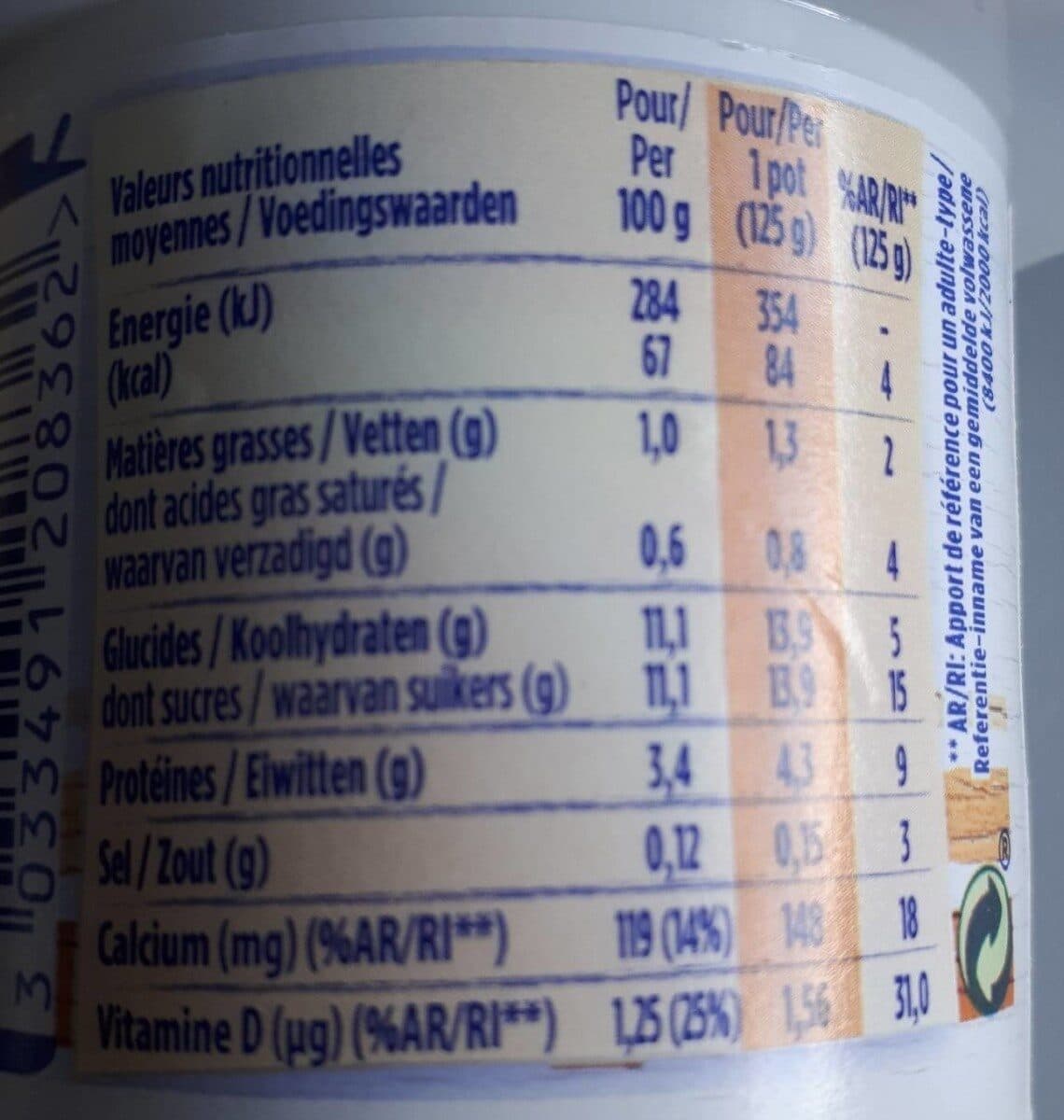 Danone Yaourt sucre packshot