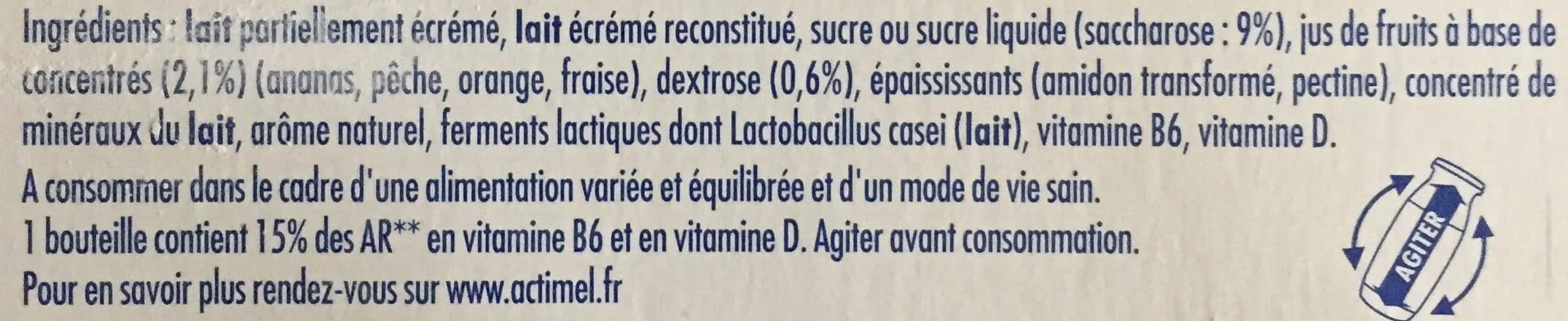 Actimel Actimel multifruits packshot