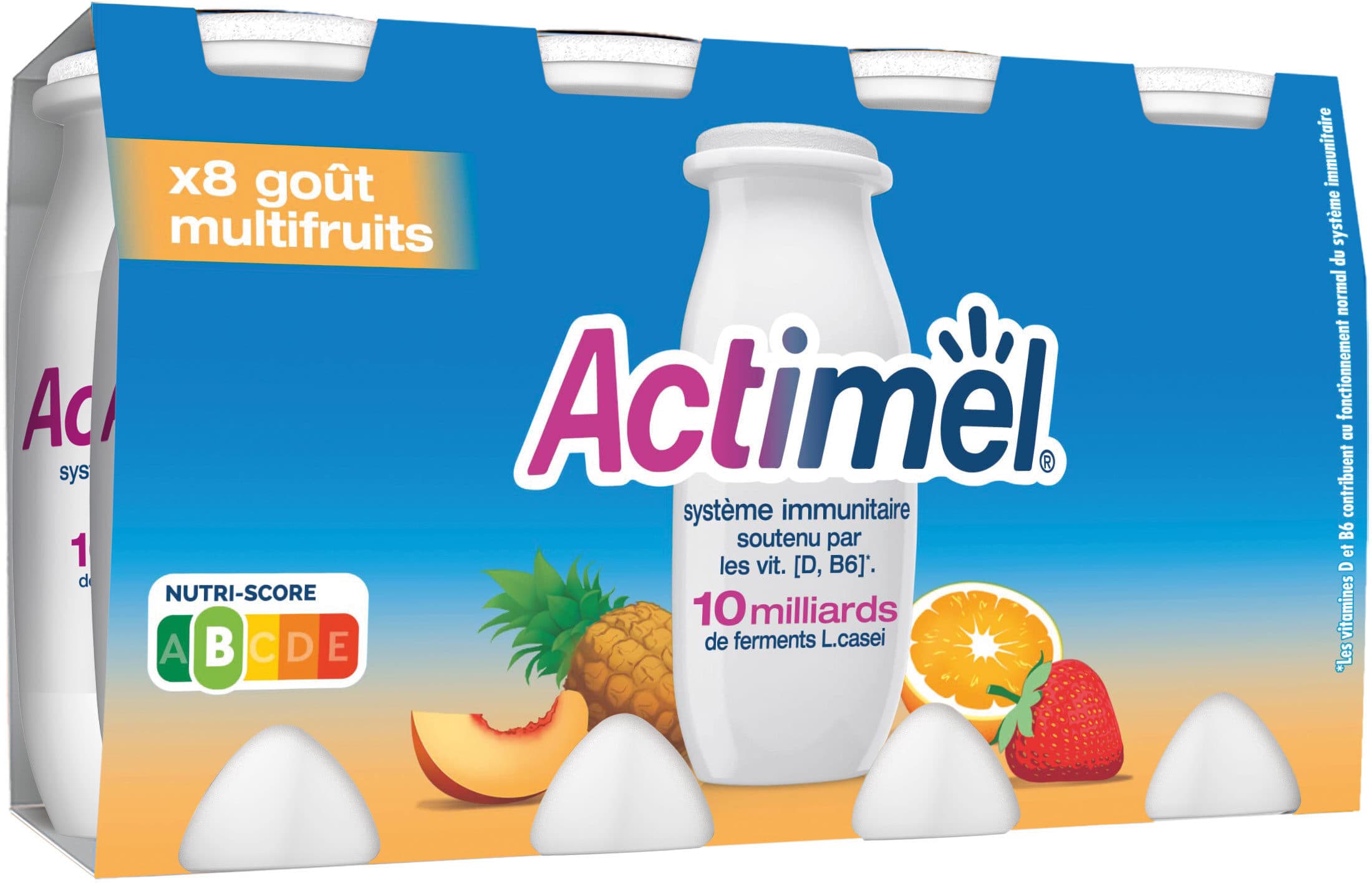 Actimel Actimel gout multifruit packshot