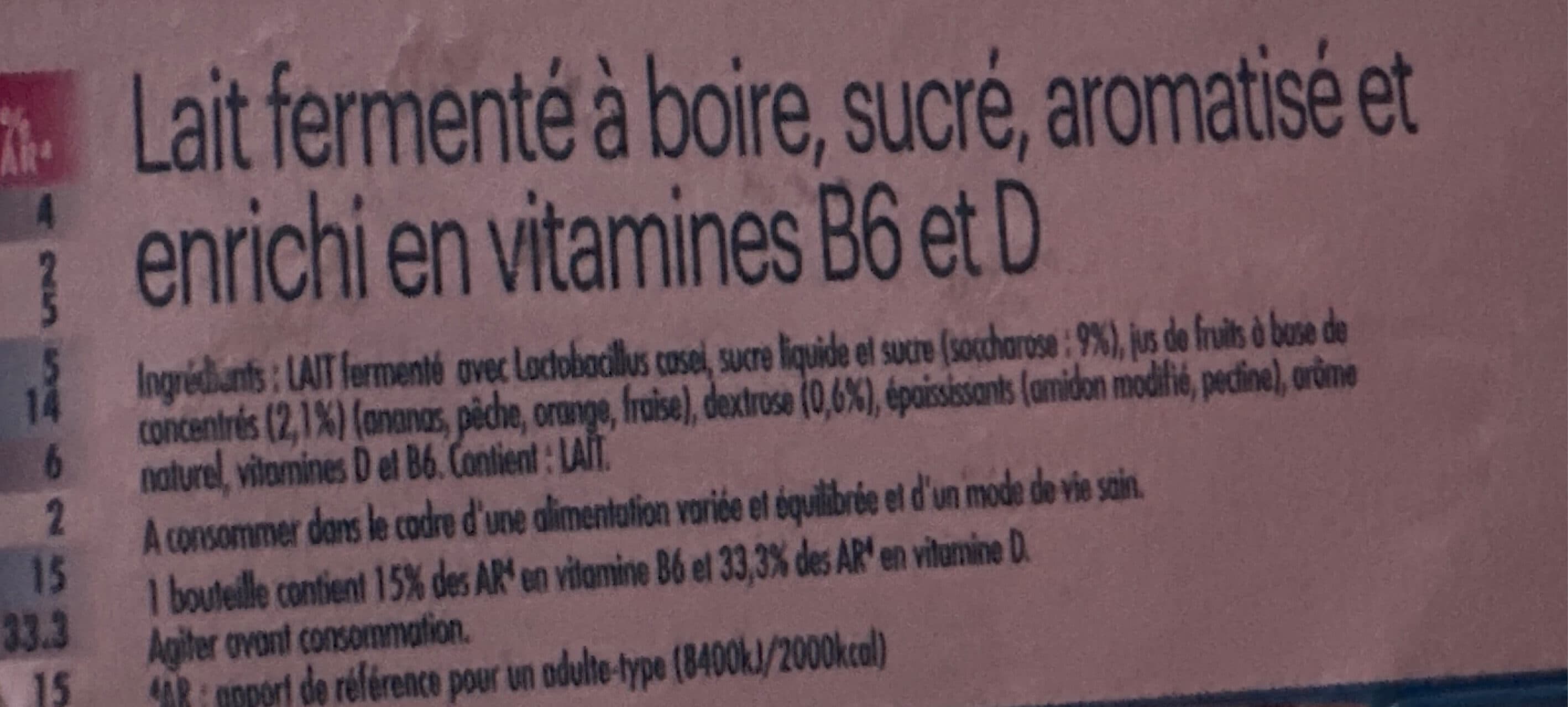 Actimel Actimel gout multifruit packshot