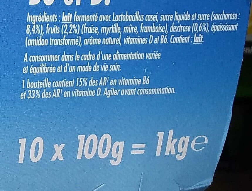Actimel Actimel, goût fruits des bois packshot