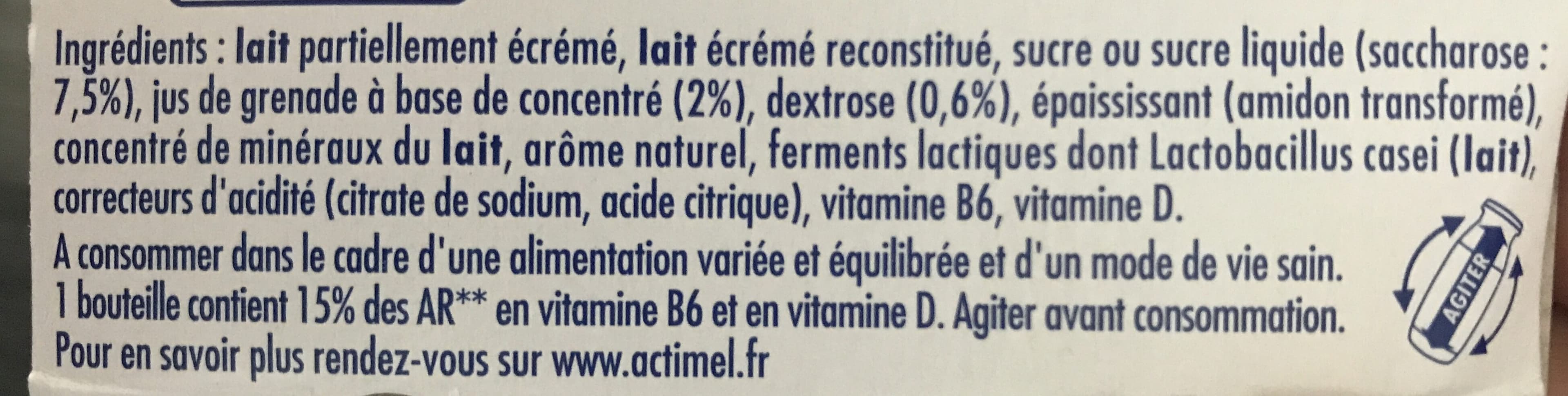 Actimel Actimel goût Grenade packshot
