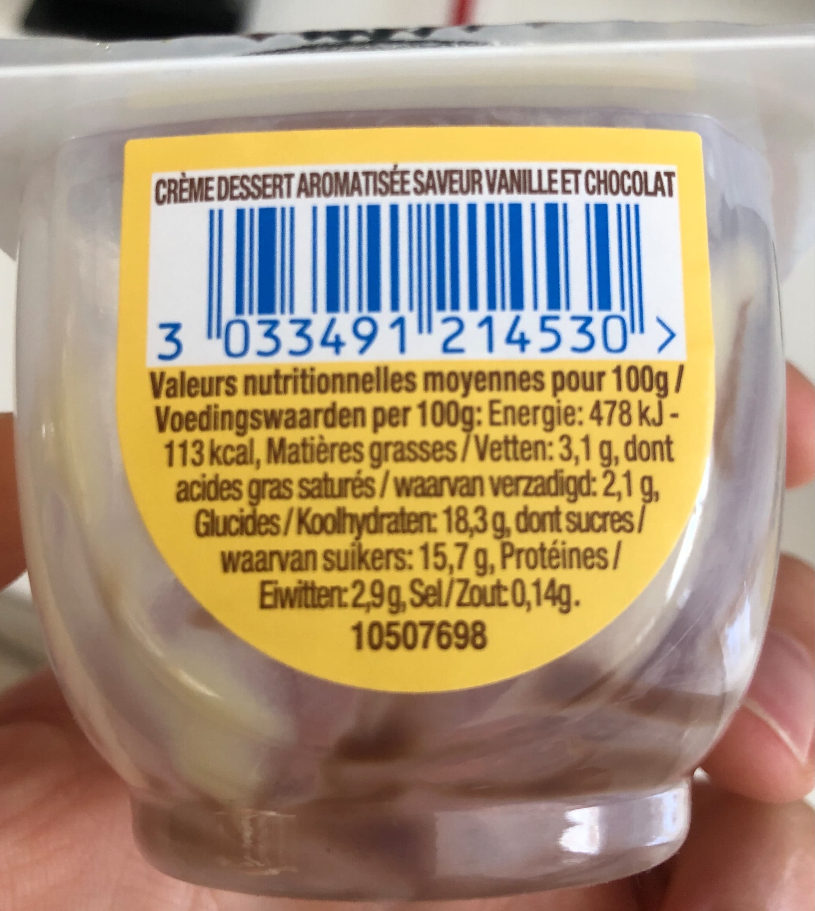 Danette Danette saveur vanille & chocolat packshot