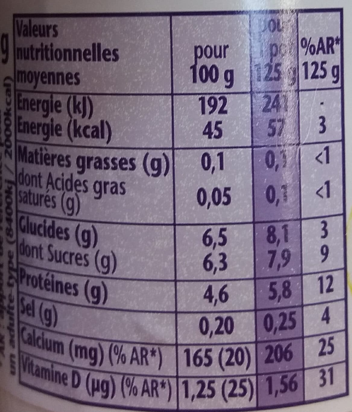 Danone Taillefine fruits 125 g x 4 citron packshot