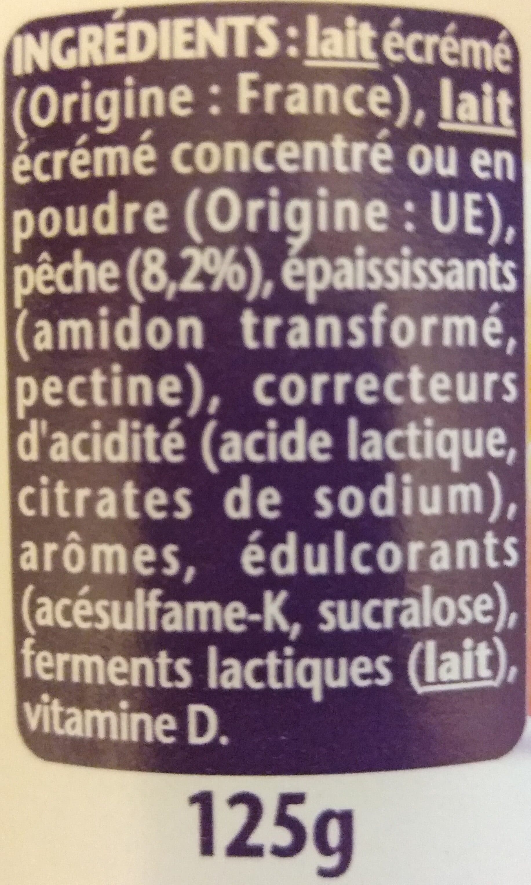 Danone Taillefine fruits 125 g x 4 peche packshot