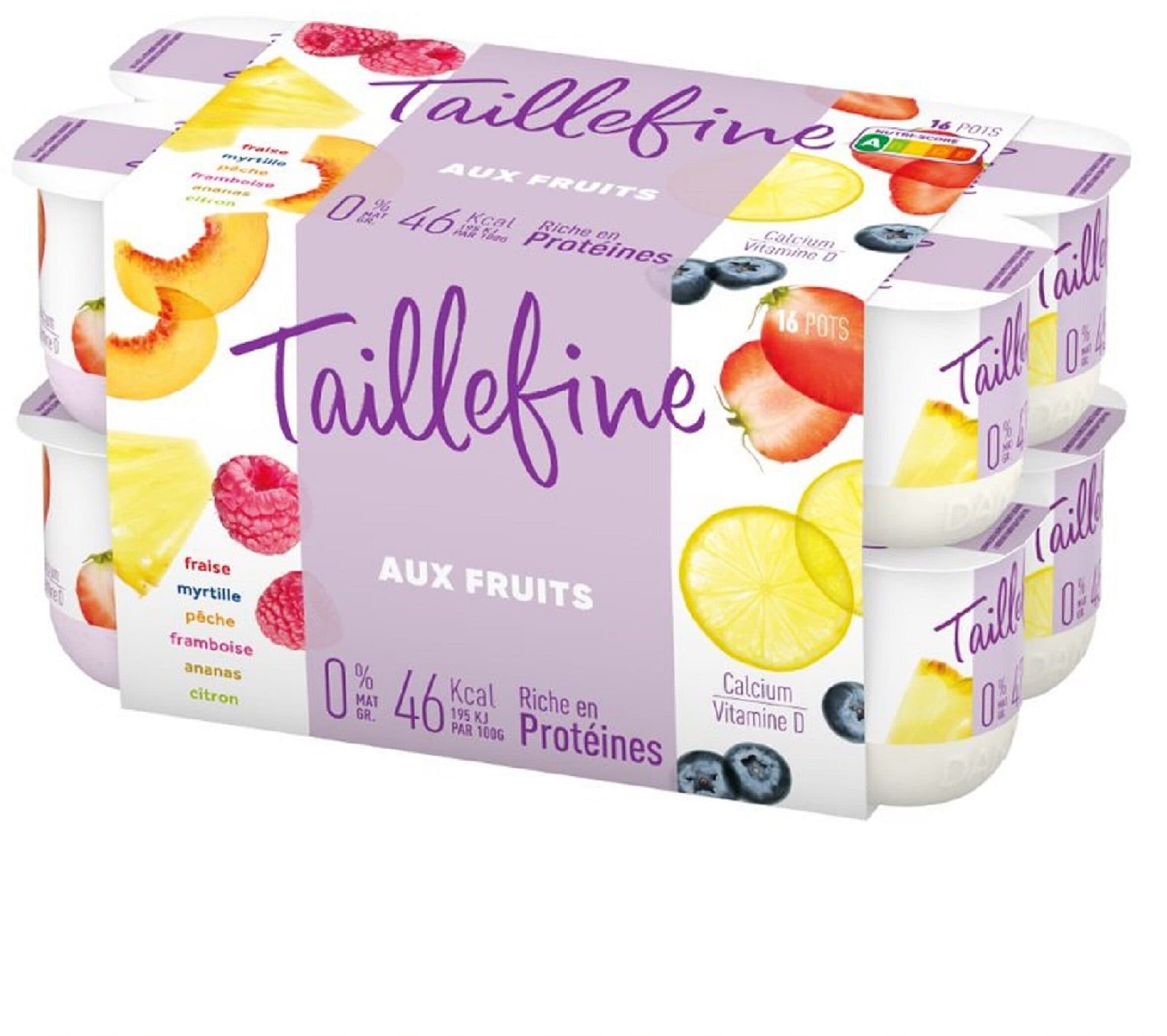 Danone Taillefine fruits 125 g x 16 panache packshot
