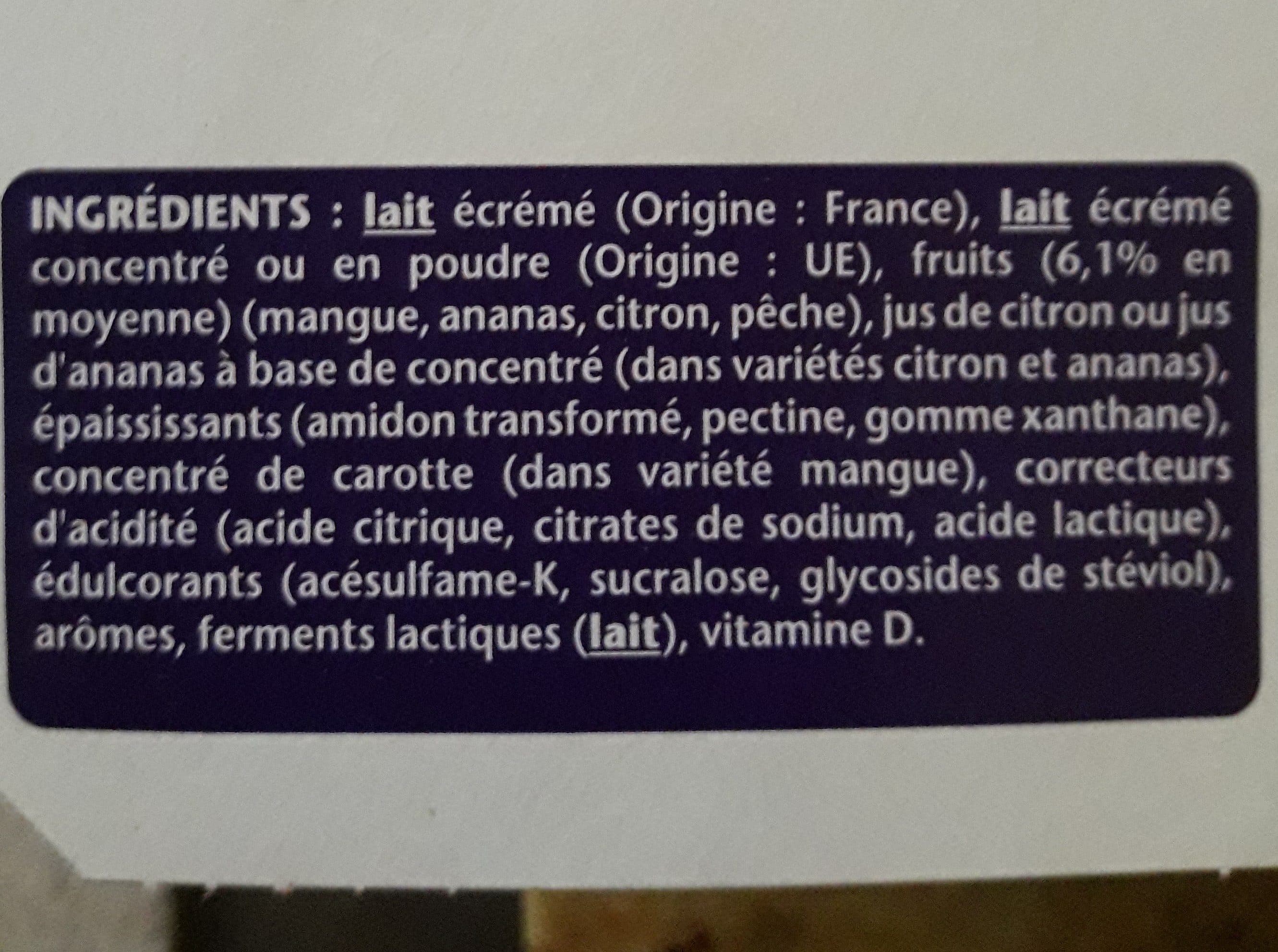 Danone Taillefine aux fruits packshot