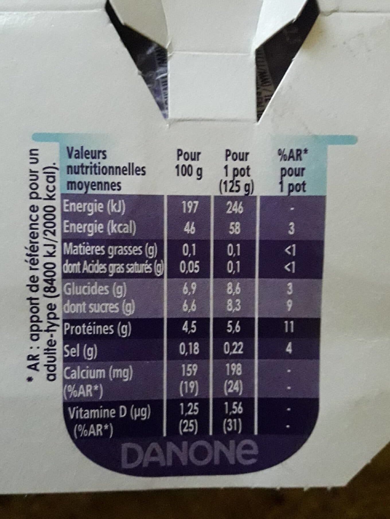 Danone Taillefine aux fruits packshot