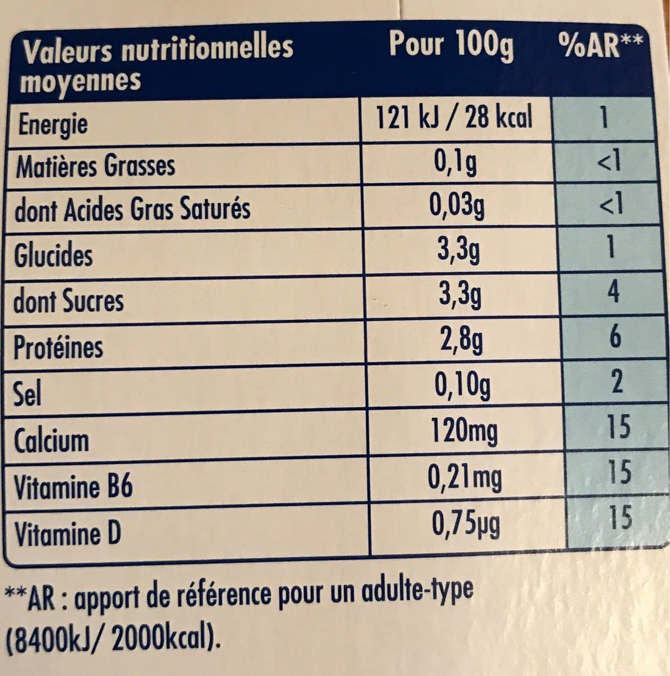 Danone Actimel 0% packshot