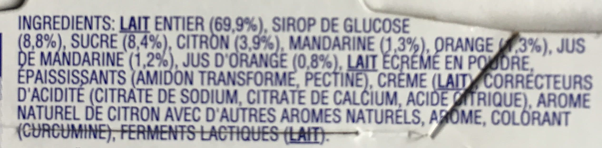 Danone Yaourt Agrumes-Citrus packshot