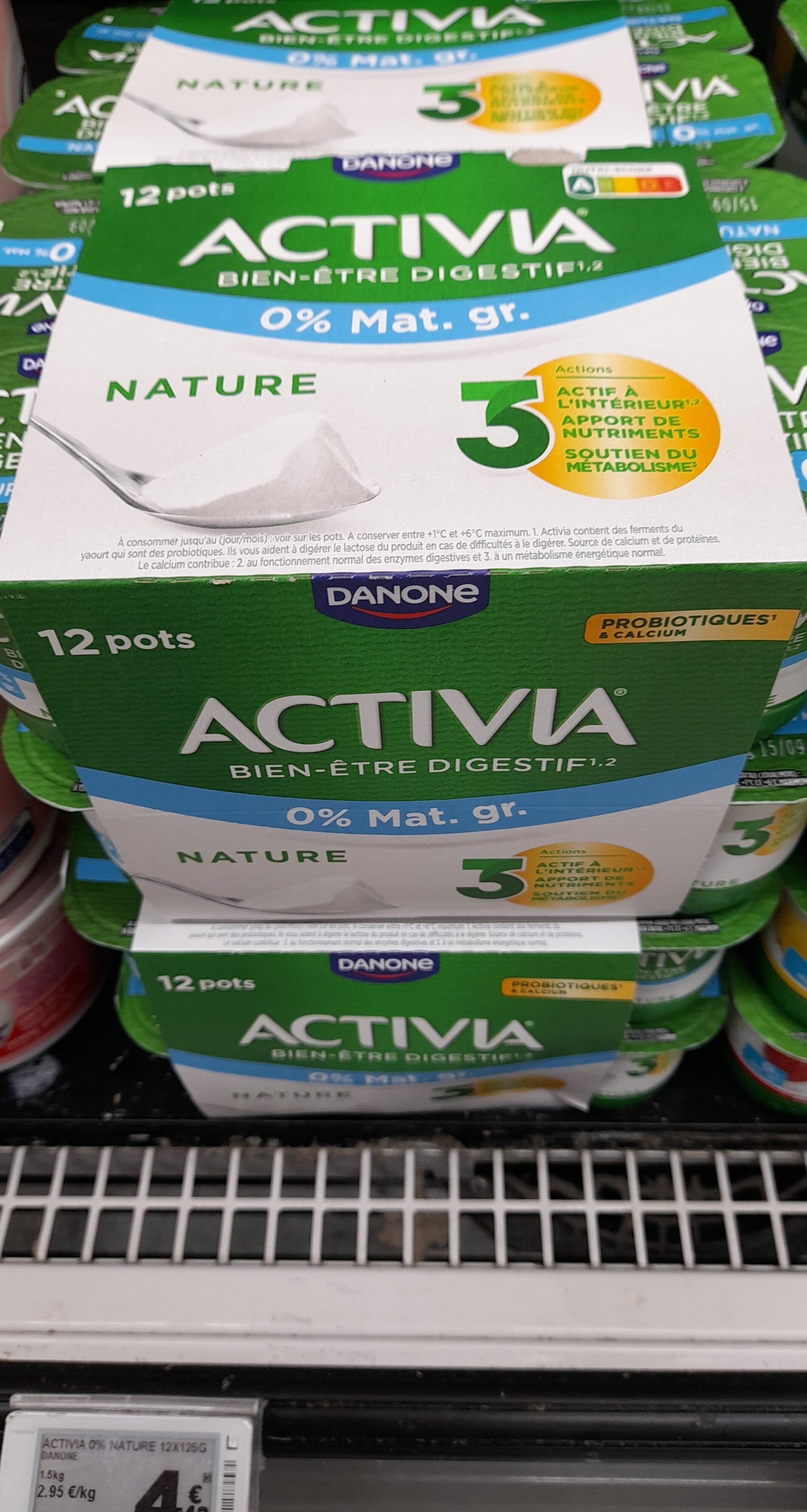 Activia ACTIVIA Nature 0% MAT.GR packshot