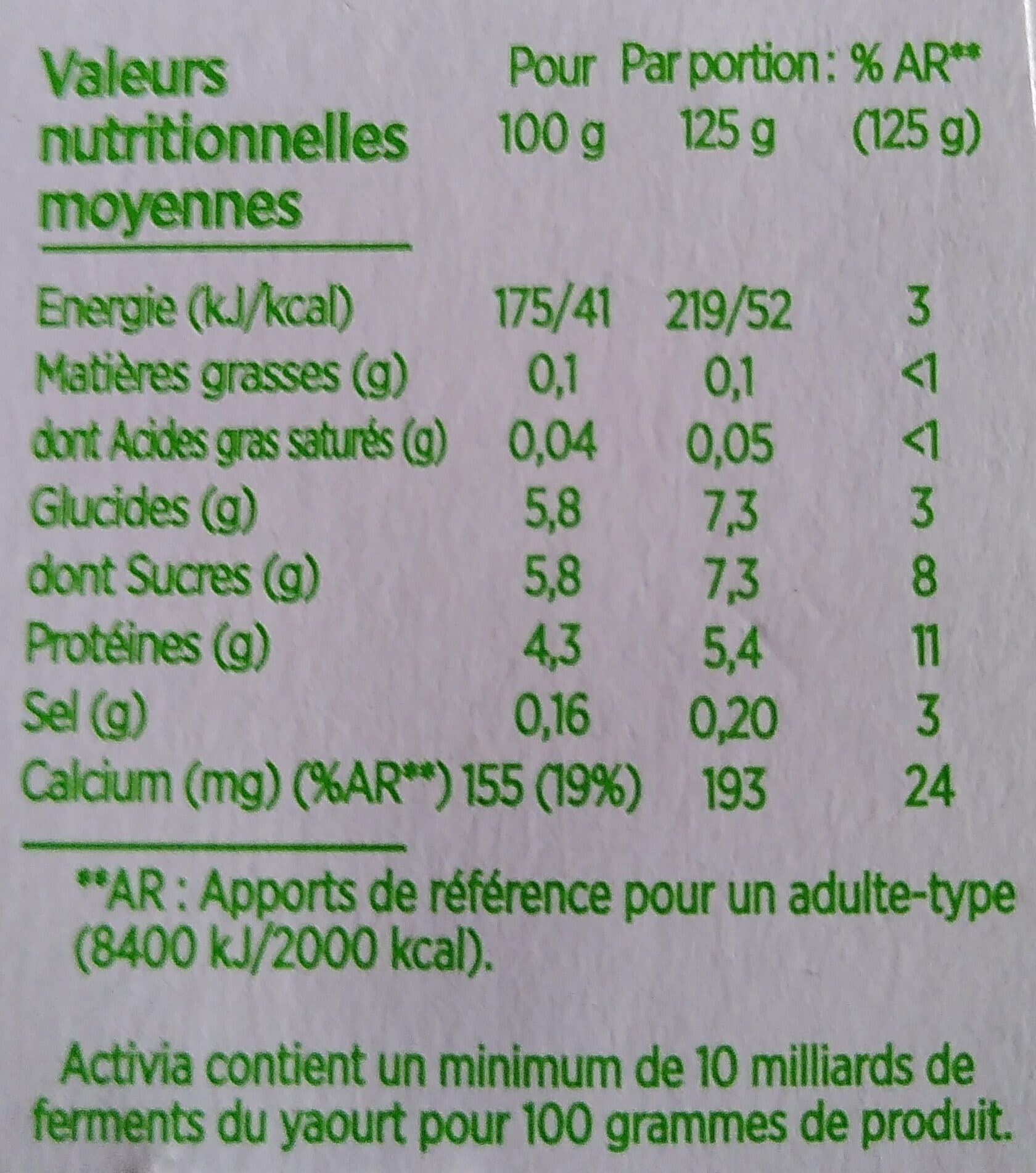 Activia ACTIVIA Nature 0% MAT.GR packshot