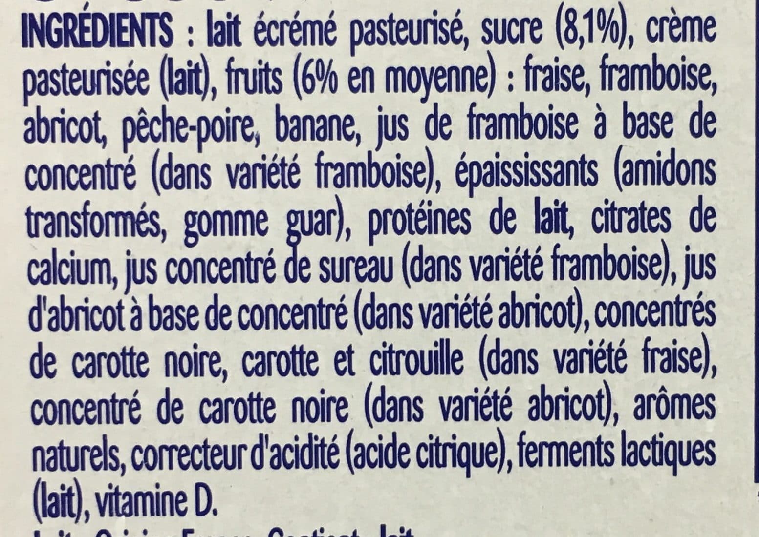 Danonino Danonino aux fruits panache 50 g x 18 packshot