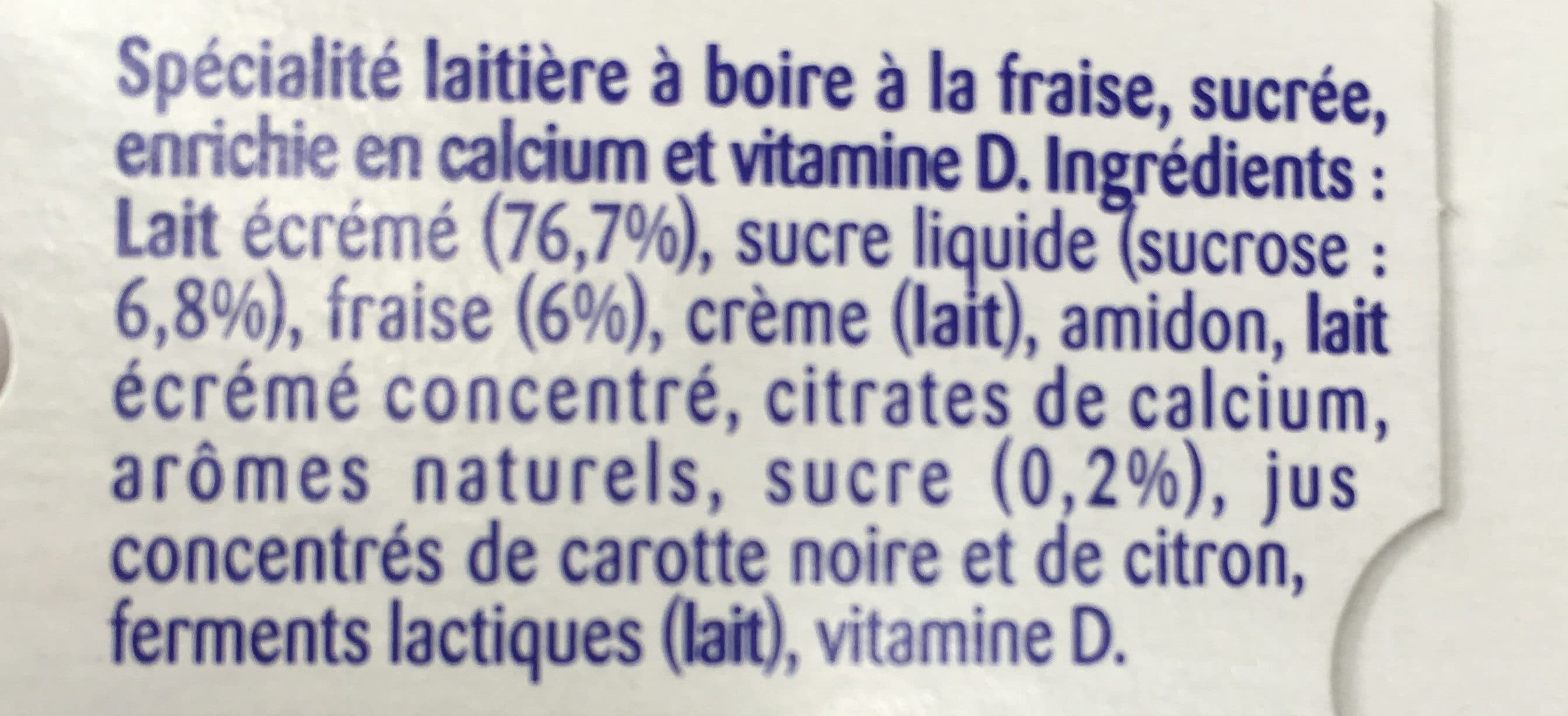 Danone Danonino à Boire Saveur Fraise packshot