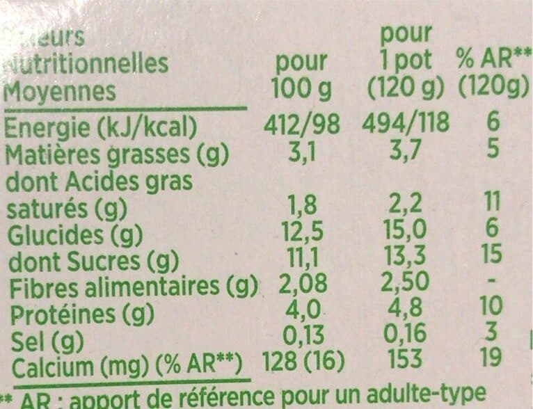 Activia Activia bifidus cereales saveur noix 120 g x 4 packshot