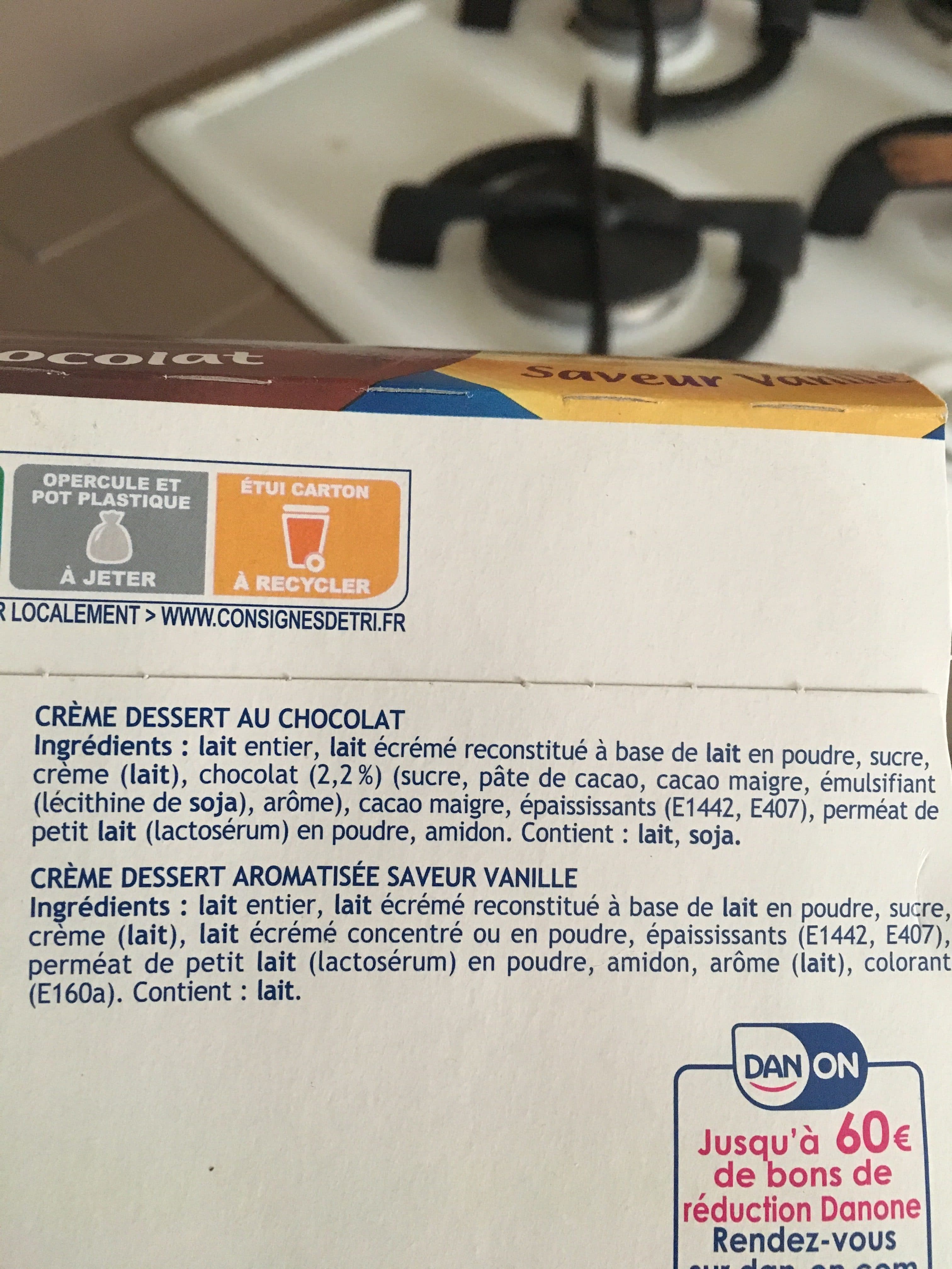Danette DANETTE chocolat vanille packshot