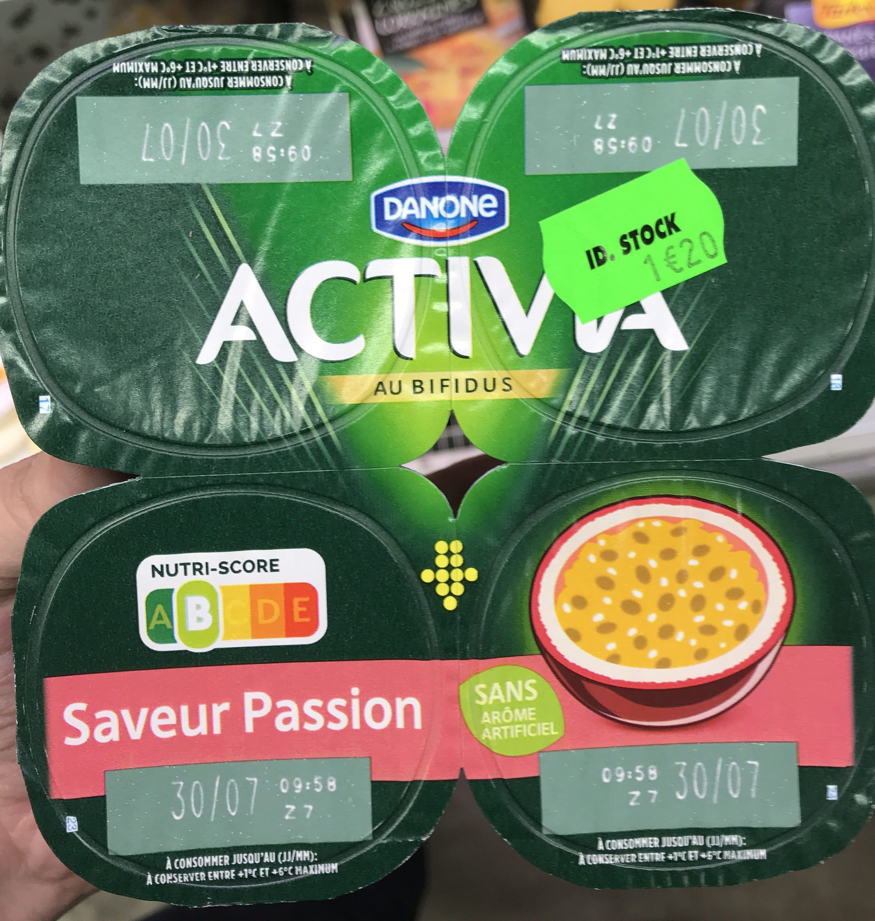 Activia Activia au bifidus - Saveur passion packshot