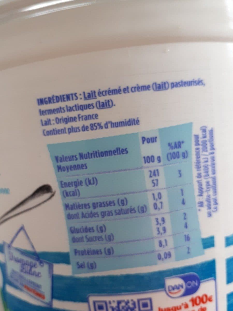 Danone Fromage blanc packshot