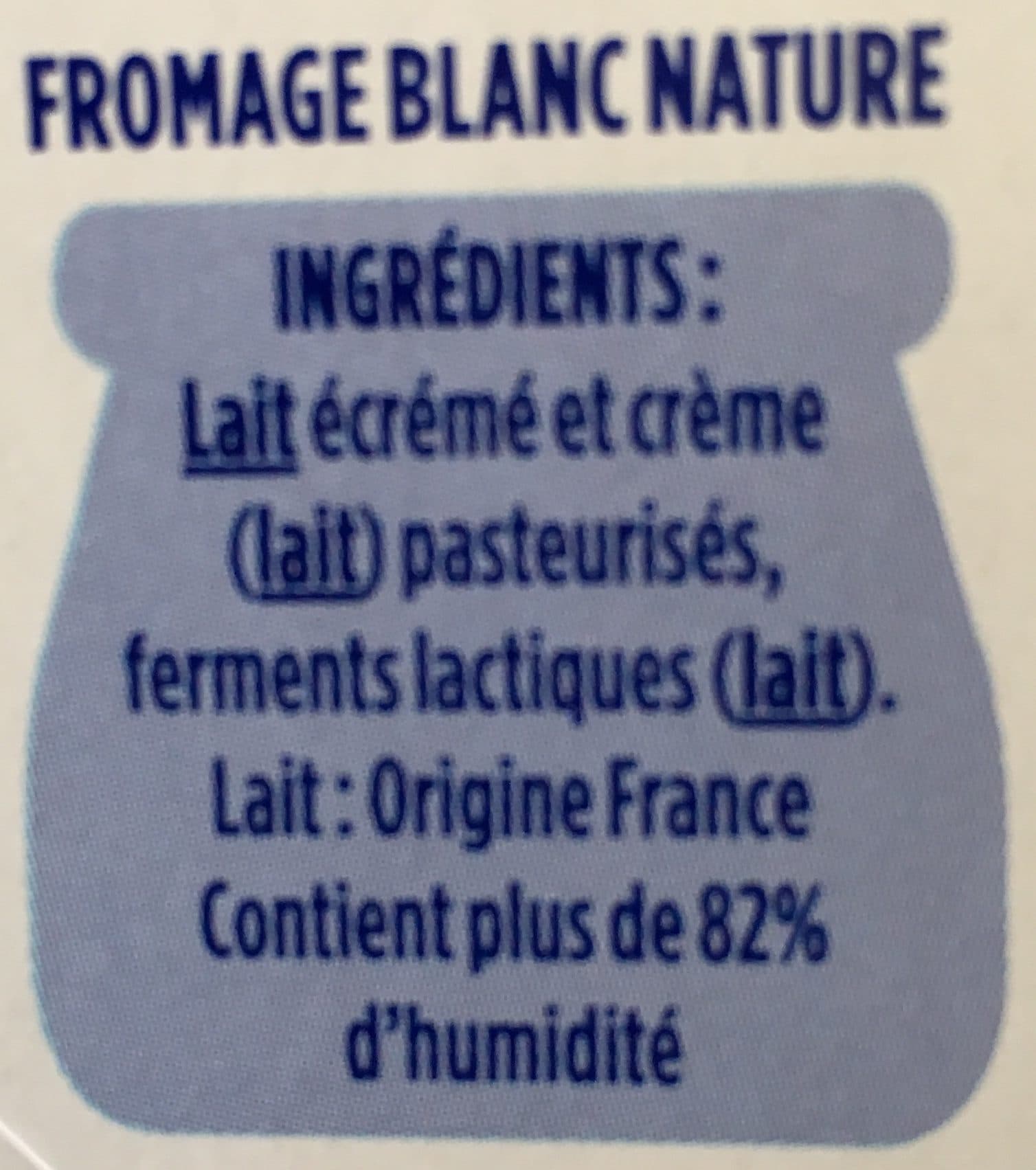 Danone Danone fromage blanc 3,2% de mg nature 100 g x 8 packshot