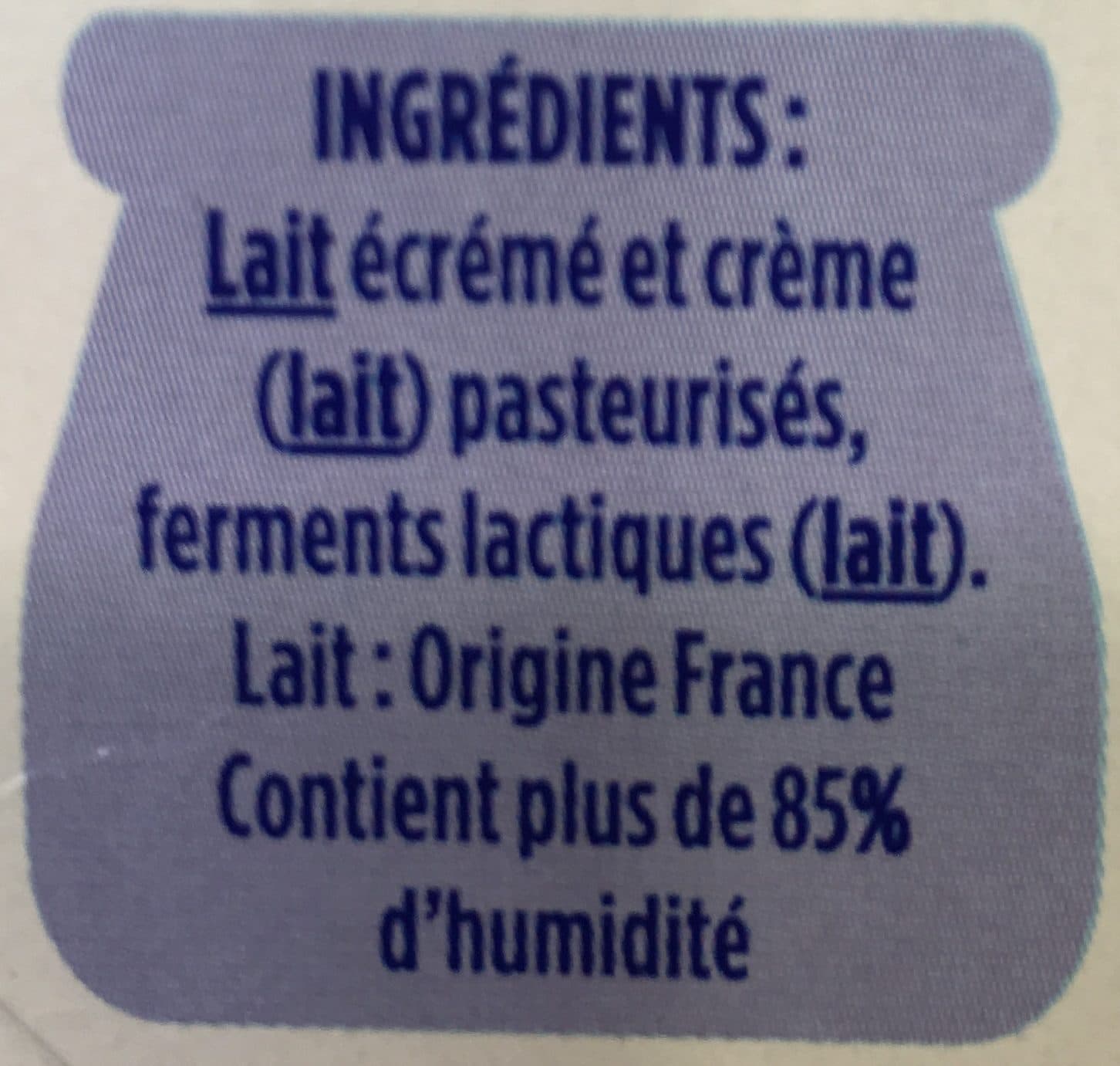 Danone Le fromage blanc packshot
