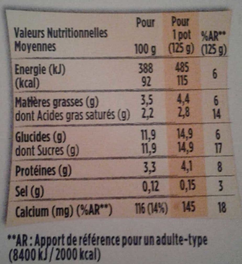 Danone Danone lait entier arome vanille 125 g x 8 packshot
