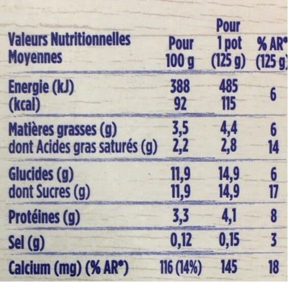 Danone Danone lait entier arome ctron 125 g x 4 packshot