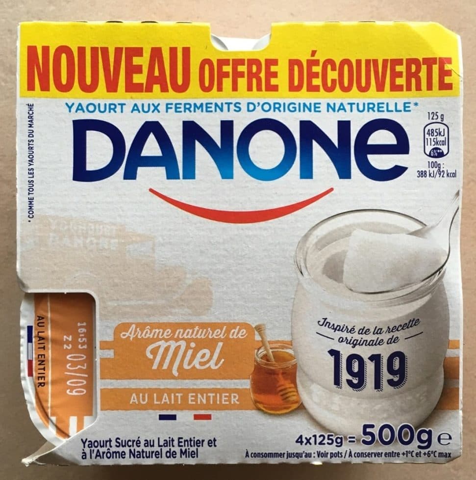 Danone Yaourt 1919 packshot
