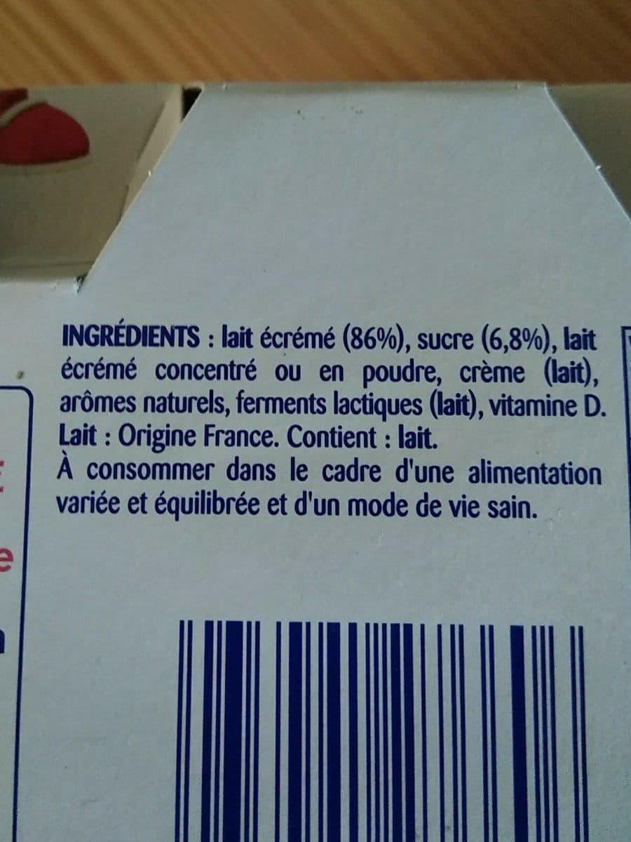 Danonino Danonino mon yaourt rigolo 125 g x 12 saveur panache packshot