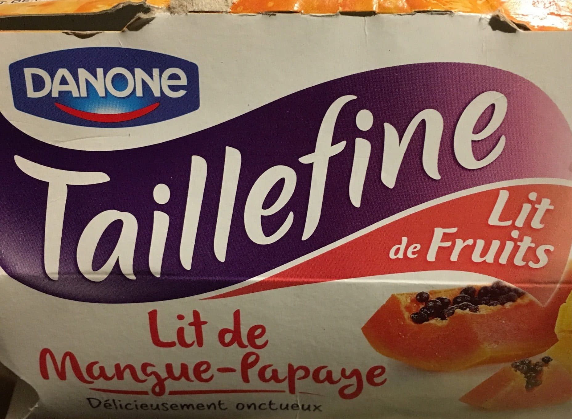 Danone Taillefine lit de fruits packshot