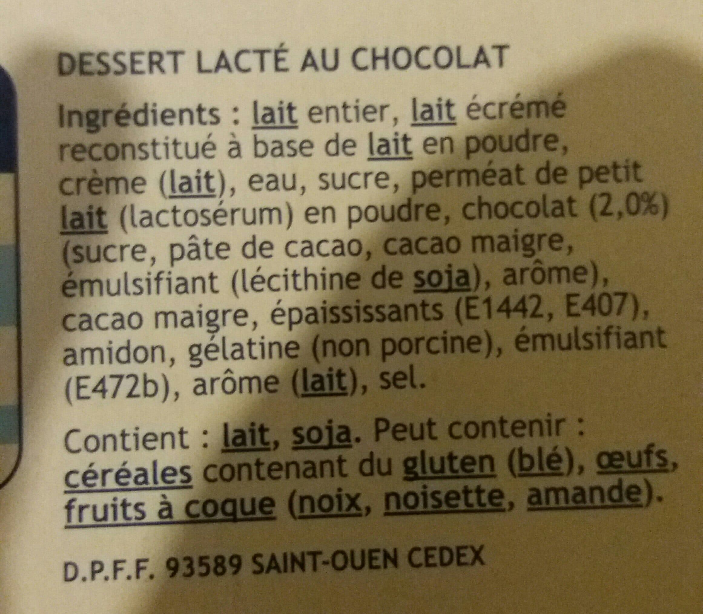 DANONE Danette le Liégeois packshot