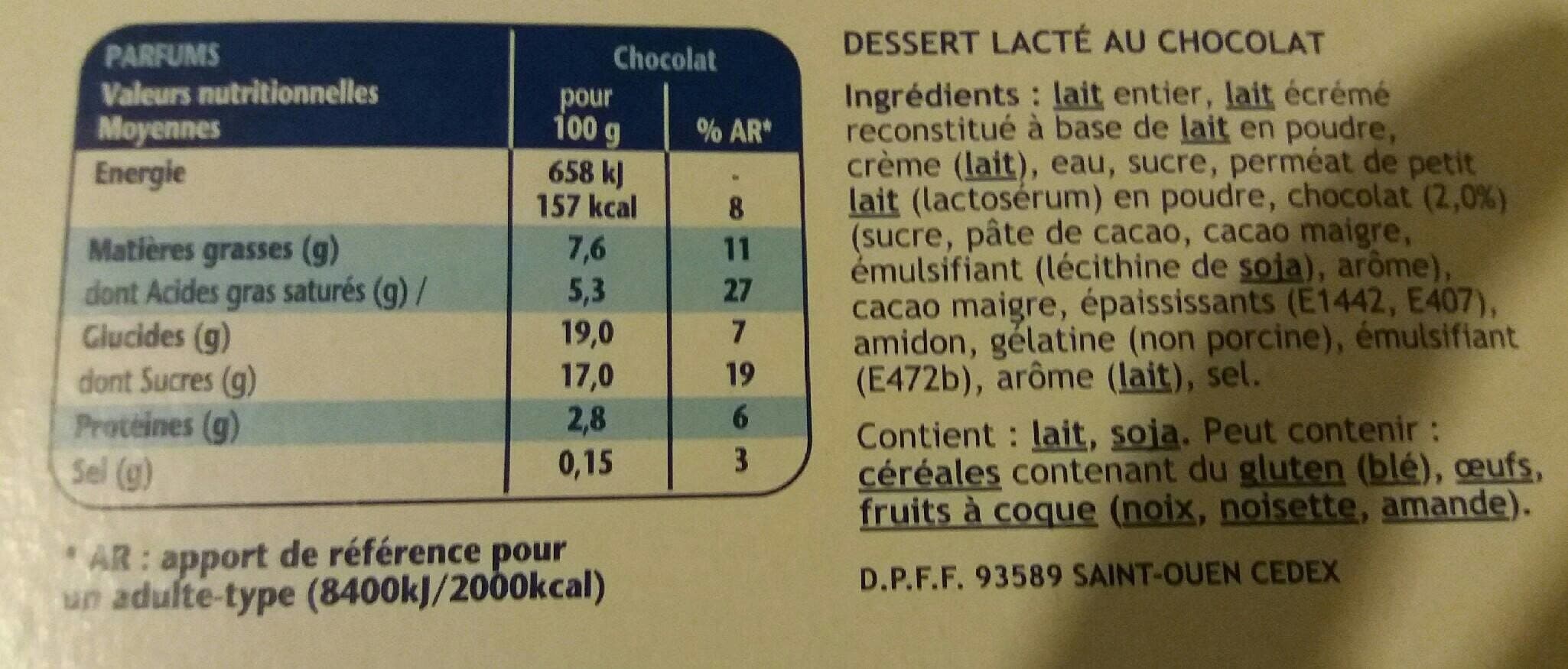 DANONE Danette le Liégeois packshot