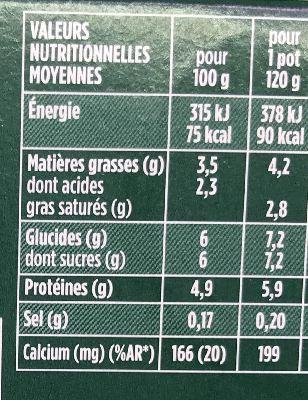 Activia Activia au bifidus brassé nature sans lactose packshot