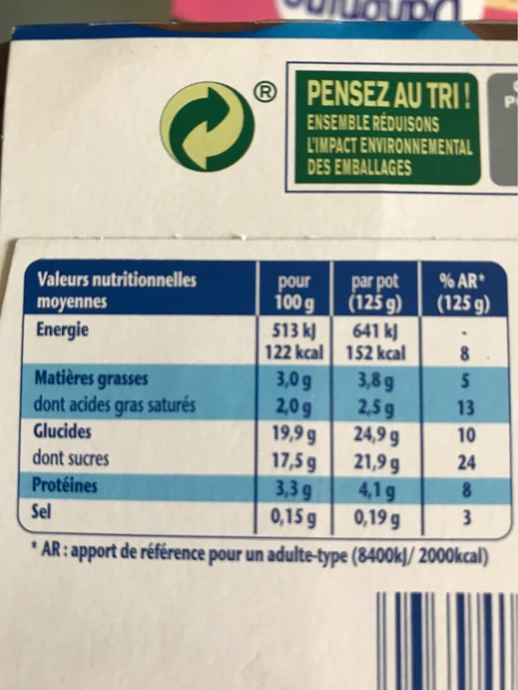 Danone Danette chocolat packshot