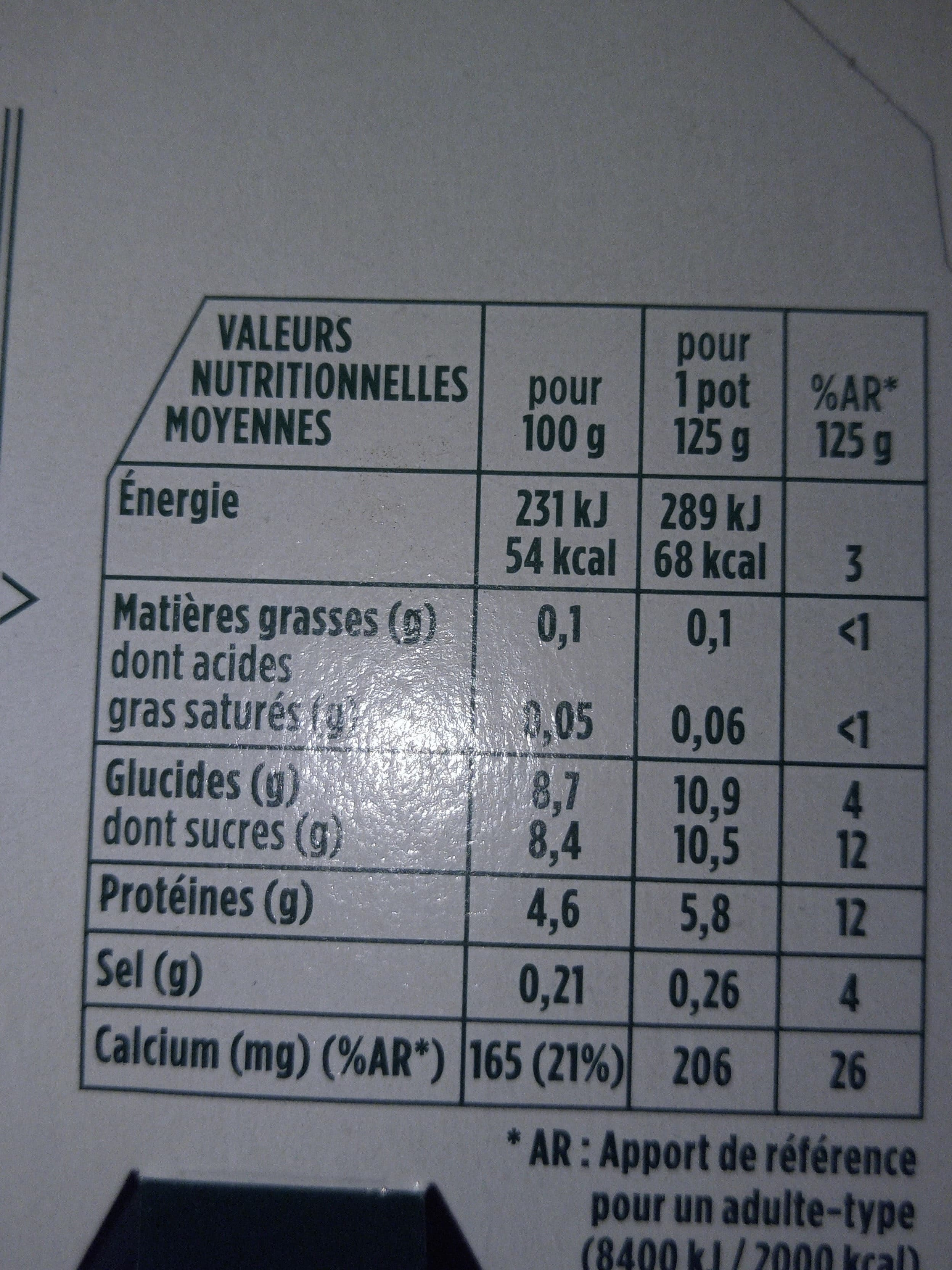 Activia Activia au bifidus 0% packshot