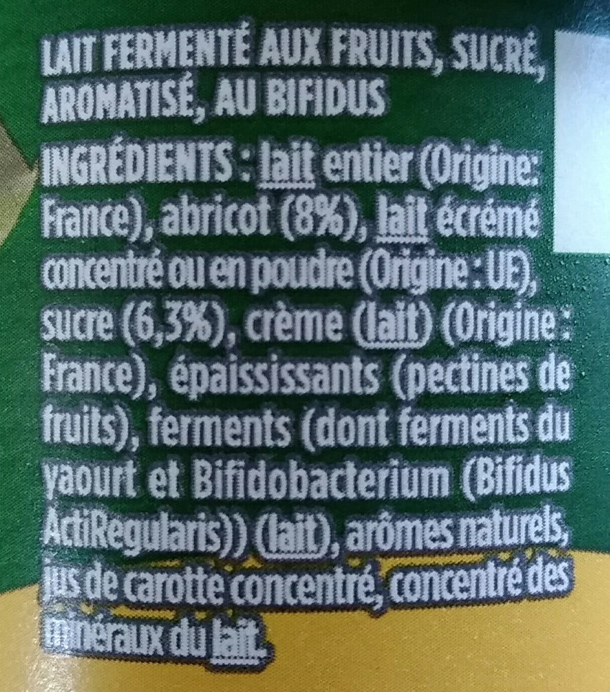 Danone Activia abricot packshot