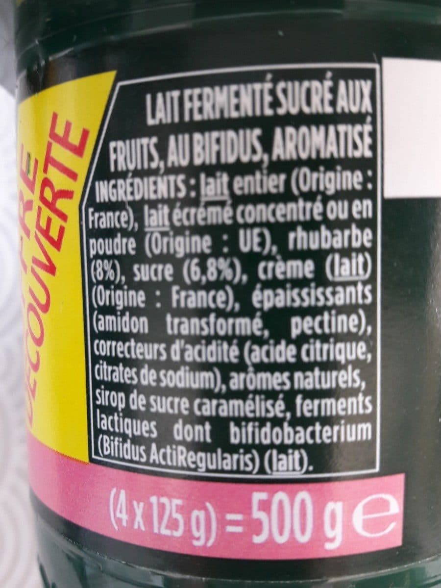 Activia Activia rhubarbe packshot