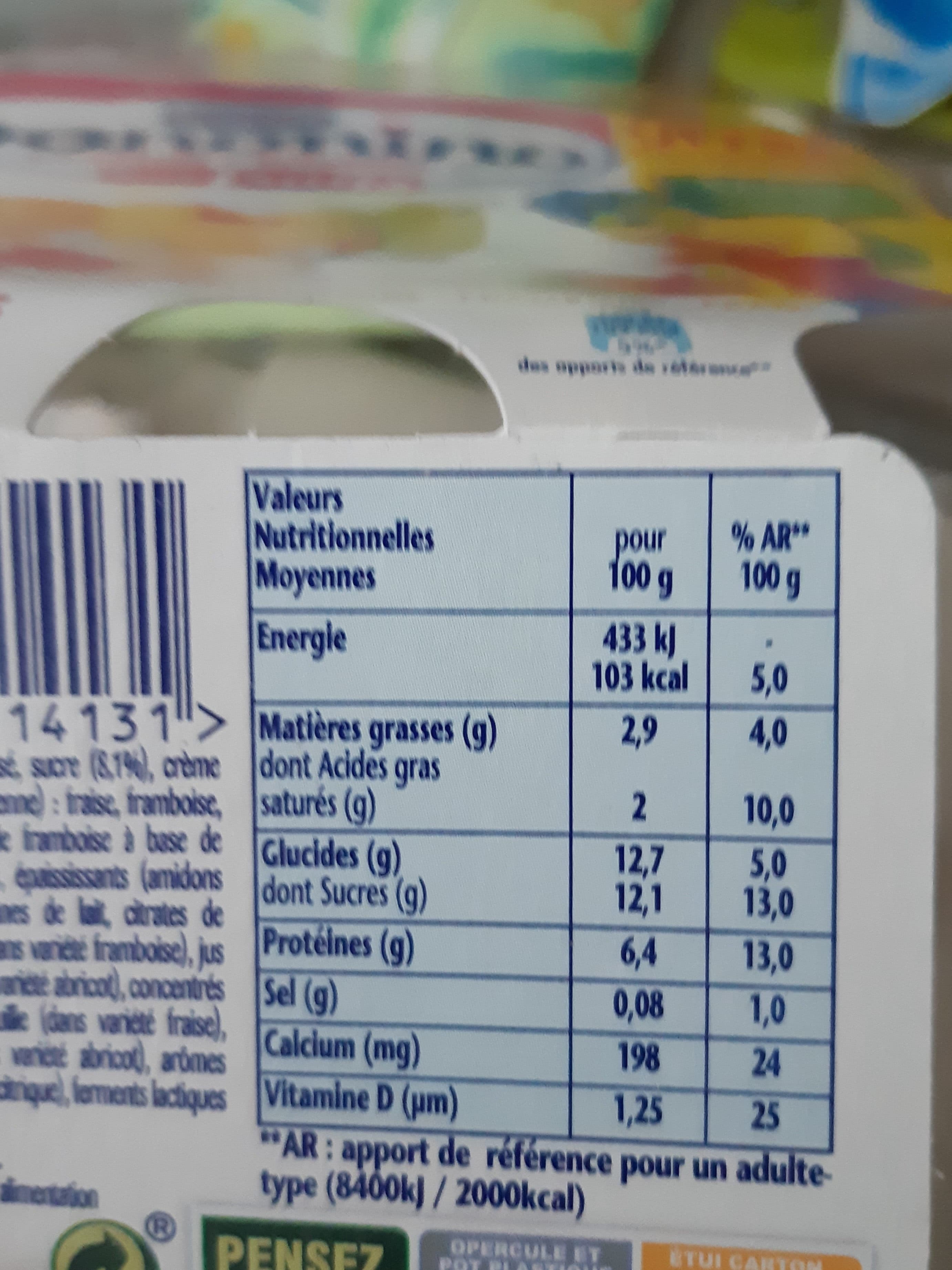 Danone Danonino aux fruits packshot
