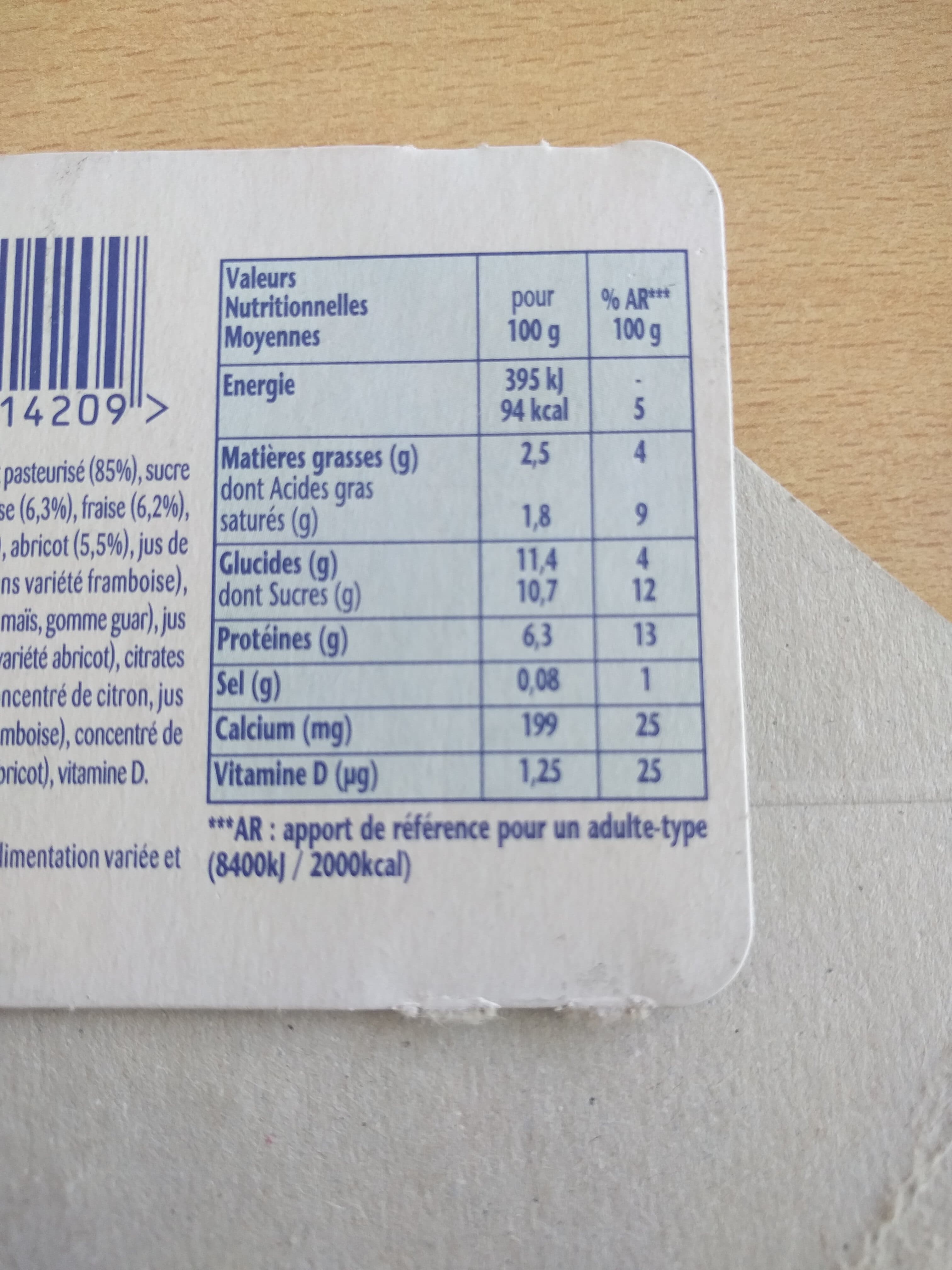 Danone Danonino aux Fruits packshot
