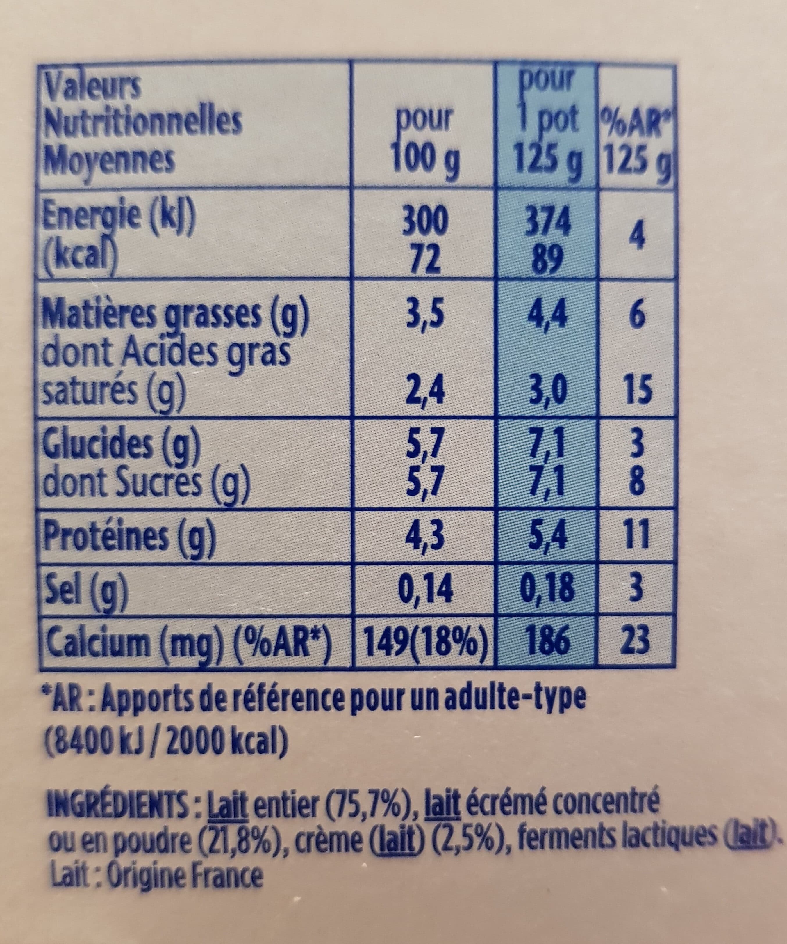 Danone Velouté Nature packshot
